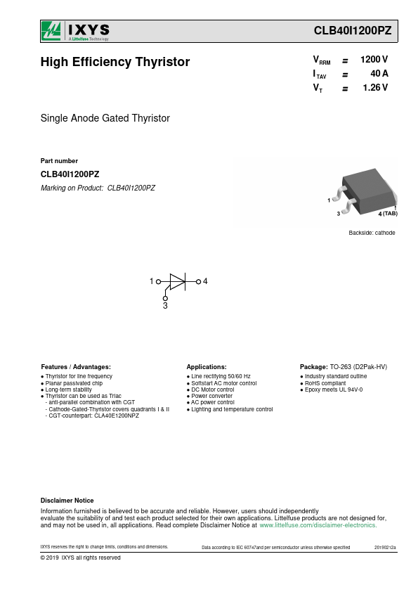 CLB40I1200PZ Datasheet Preview
