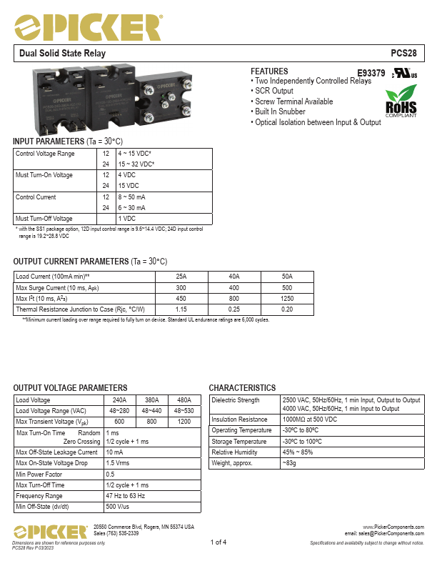 PCS28 Datasheet Preview