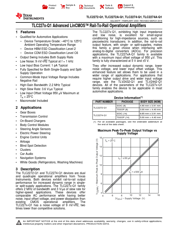 TLC2274A-Q1