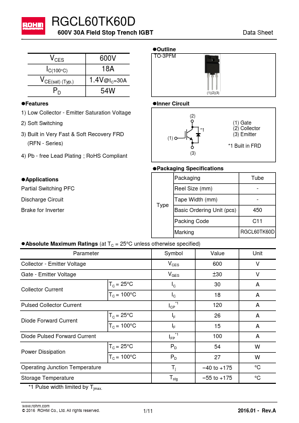 RGCL60TK60D