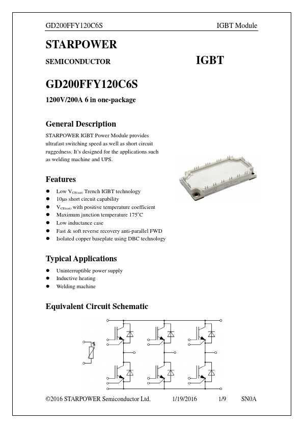 GD200FFY120C6S Datasheet Preview