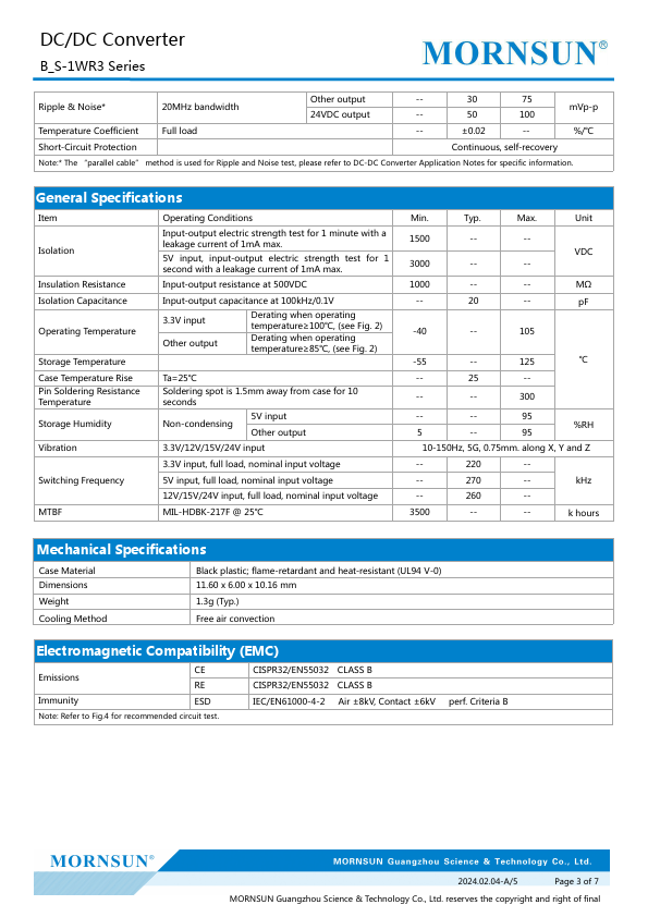 datasheet Preview Page 3