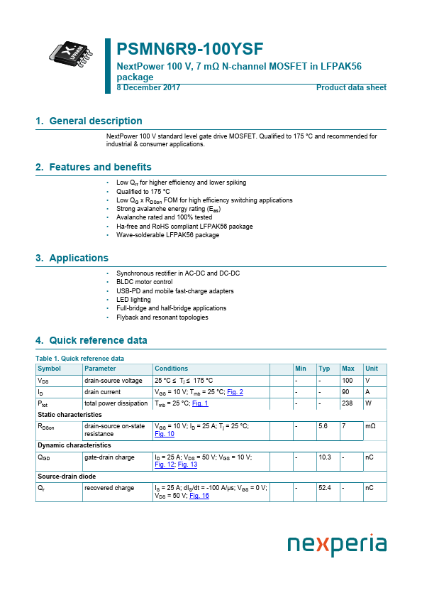 PSMN6R9-100YSF