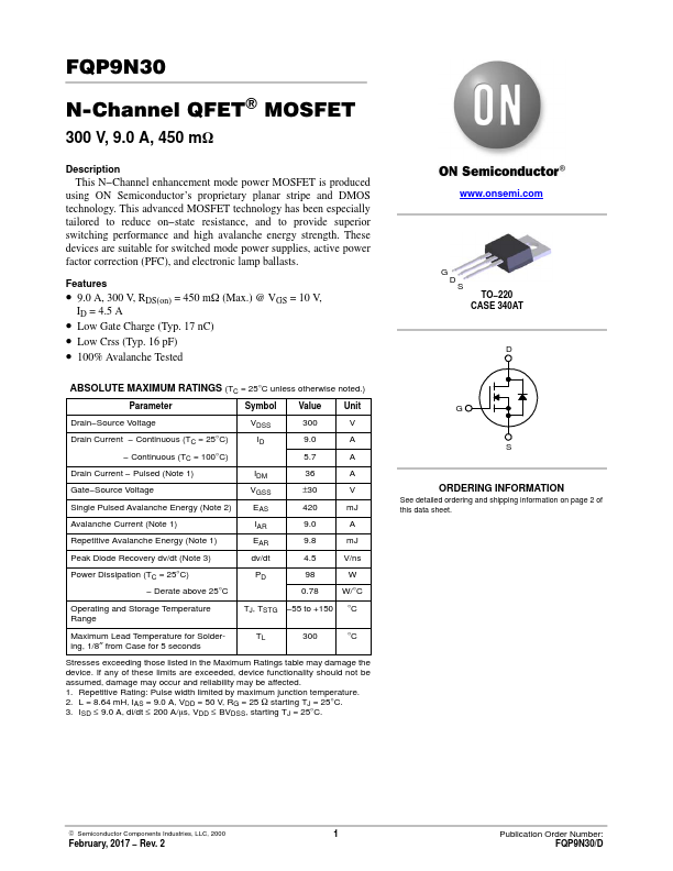 FQP9N30