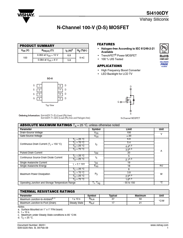 SI4100DY