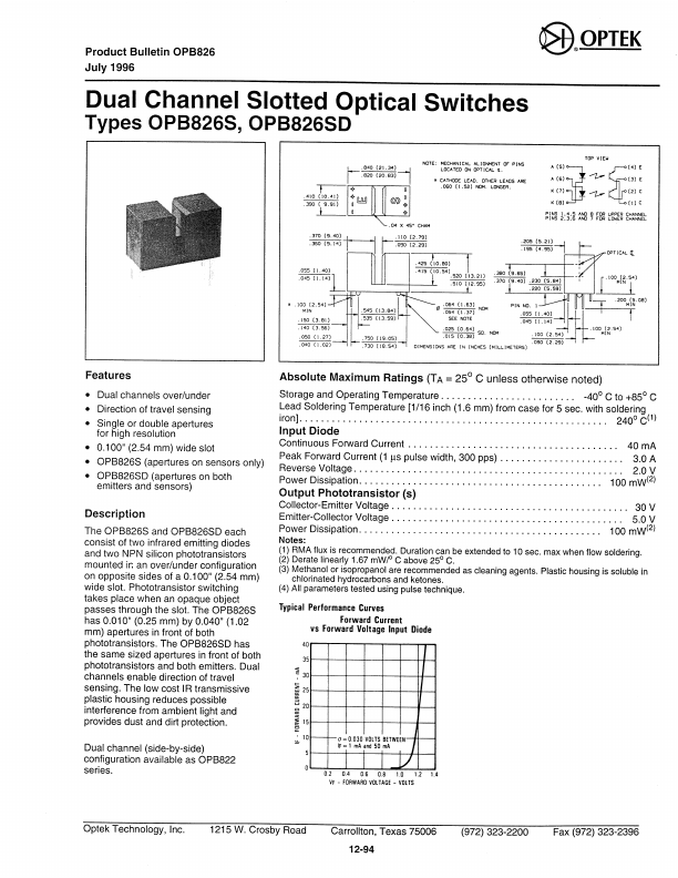 OPB826SD