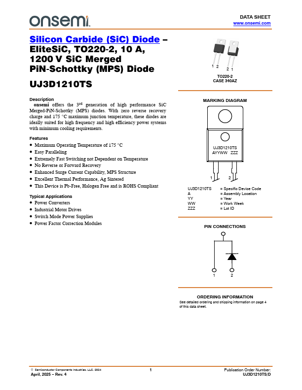 UJ3D1210TS Datasheet Preview