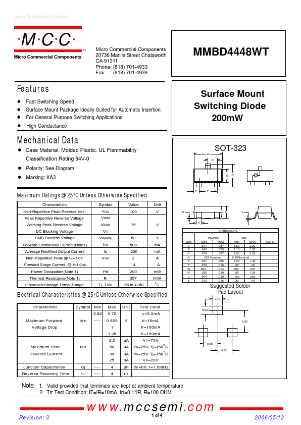 MMBD4448WT