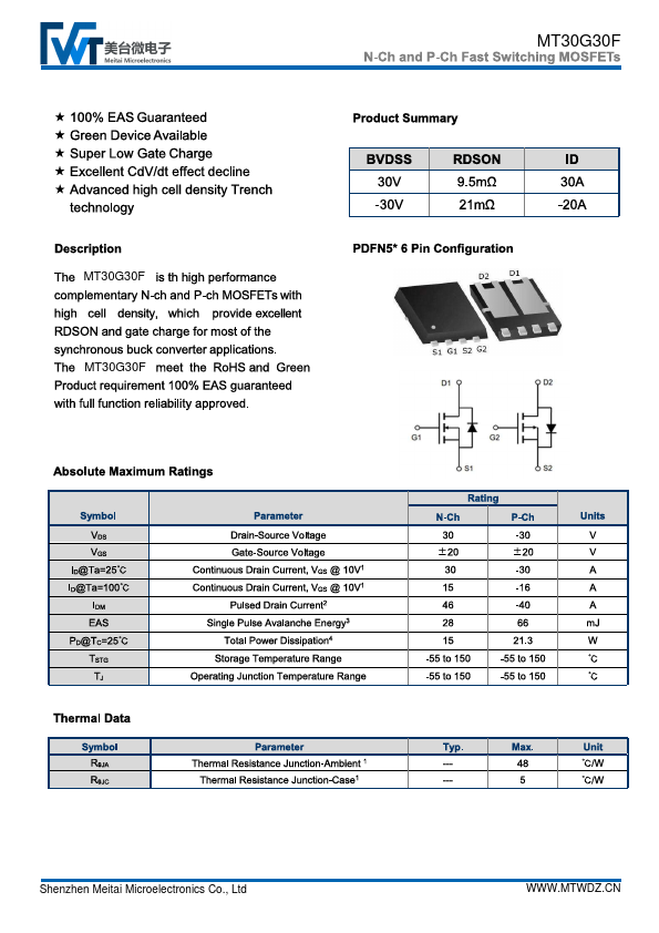 MT30G30F Datasheet Preview