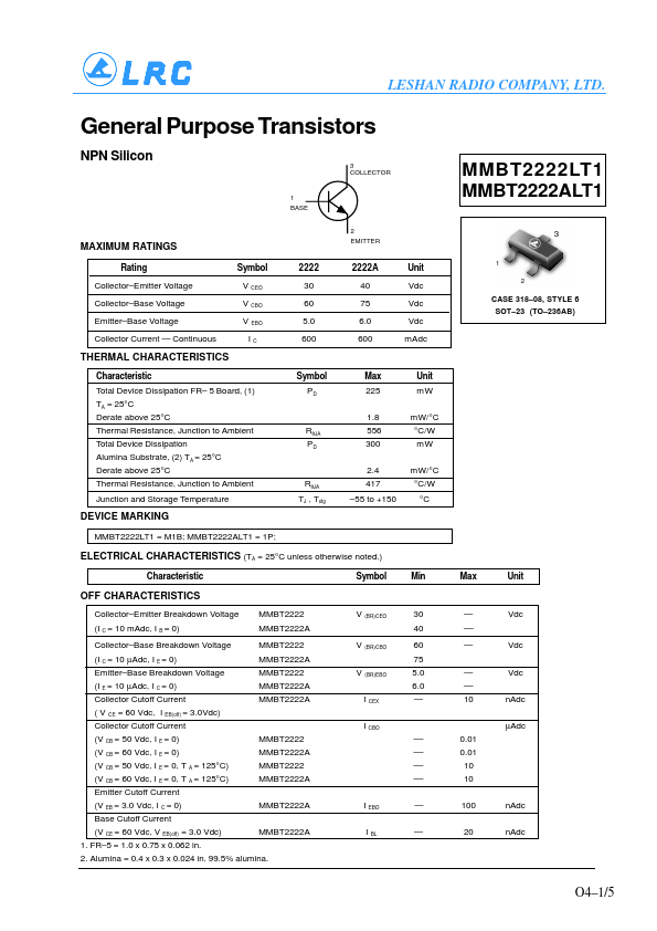 MMBT2222LT1