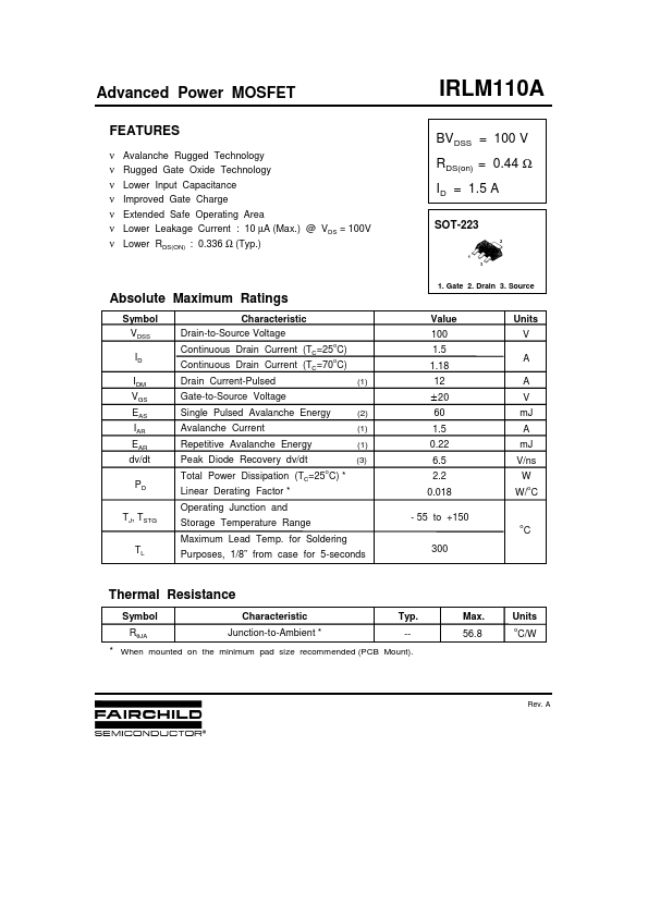 IRLM110A