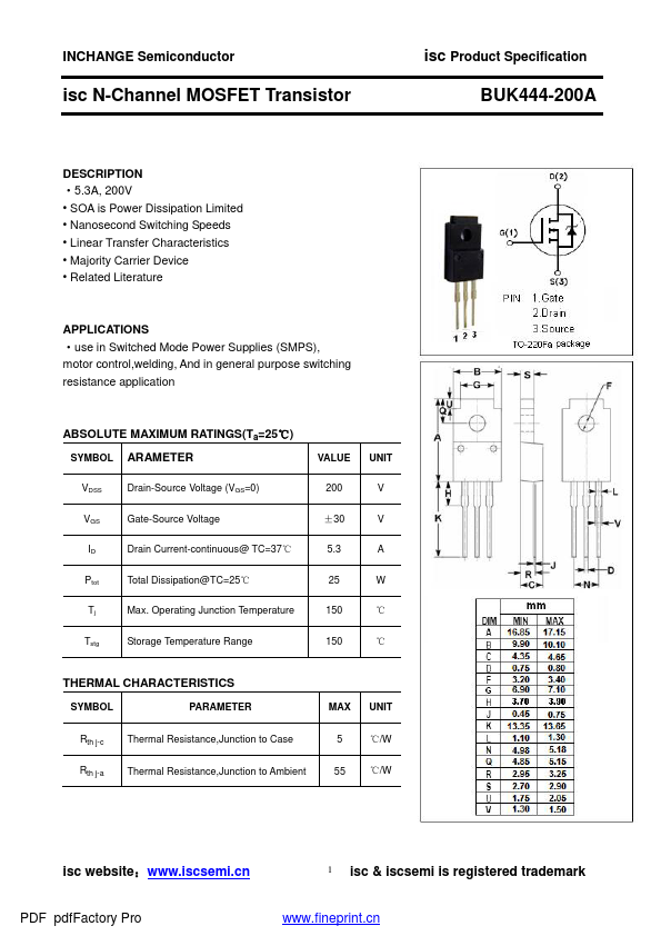 BUK444-220A