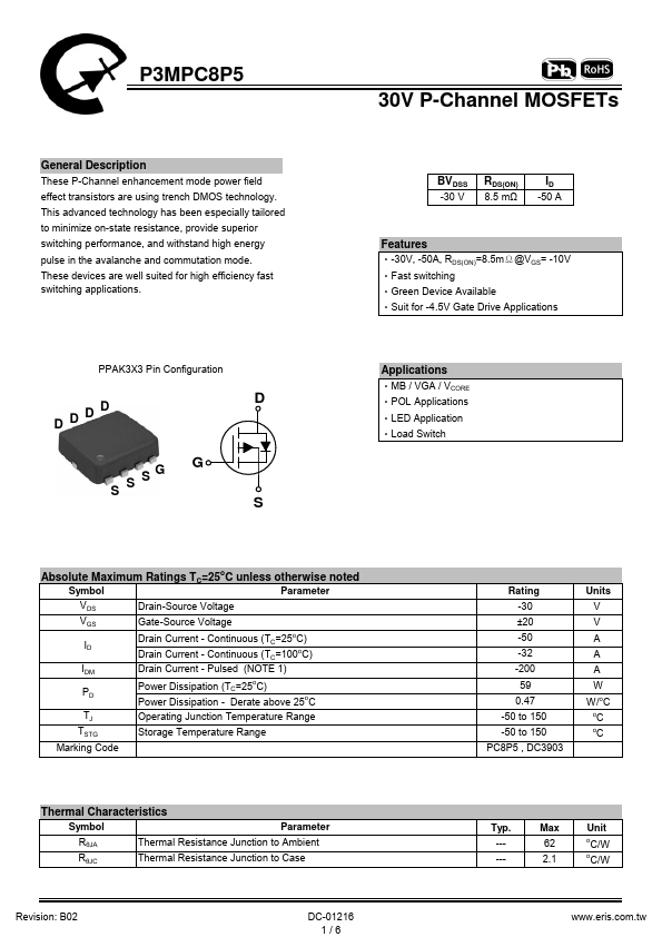 P3MPC8P5 Datasheet Preview
