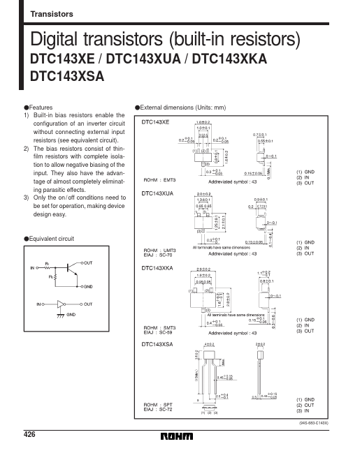 DTC143XSA