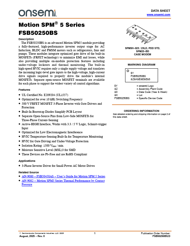 FSB50250BS Datasheet Preview
