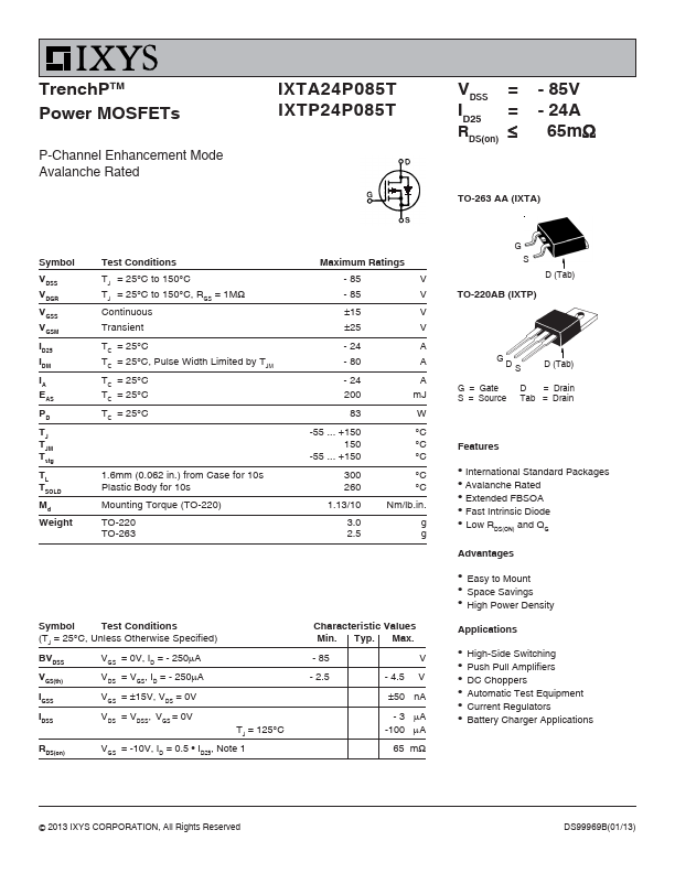 IXTP24P085T