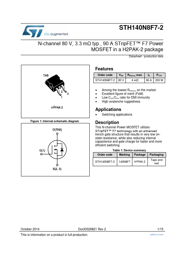 STH140N8F7-2