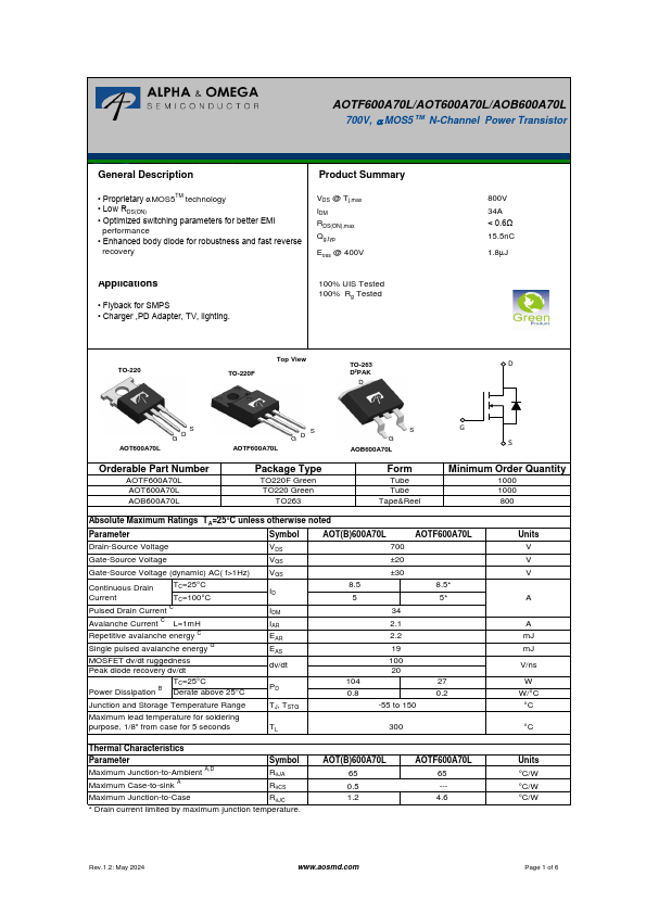 AOB600A70L