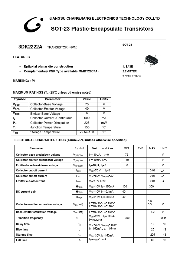 3DK2222A Datasheet Preview