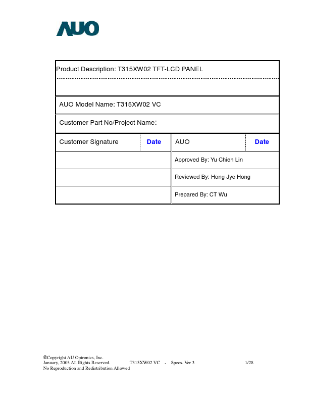 T315XW02-VC