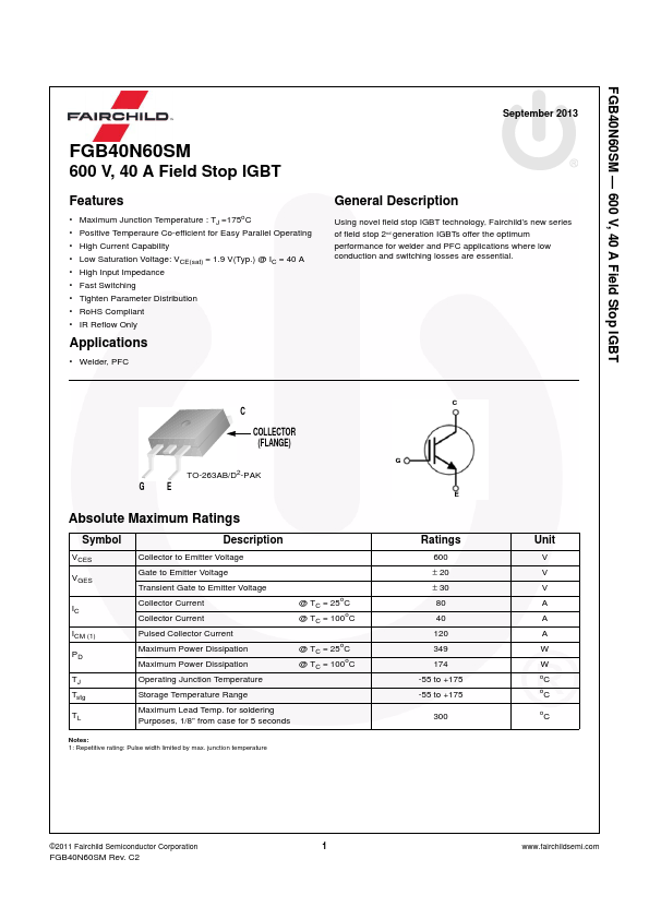 FGB40N60SM