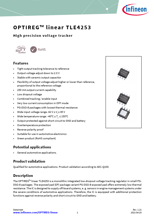 TLE4253 Datasheet Preview