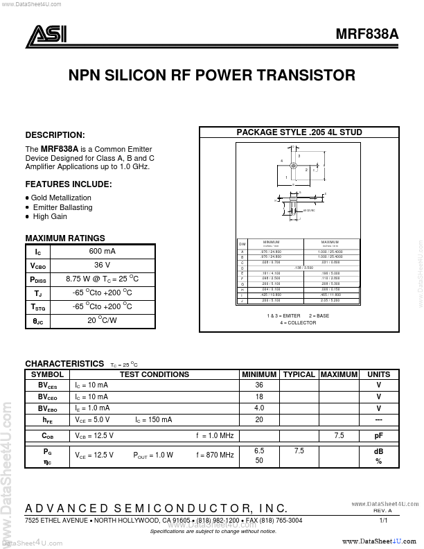 MRF838A