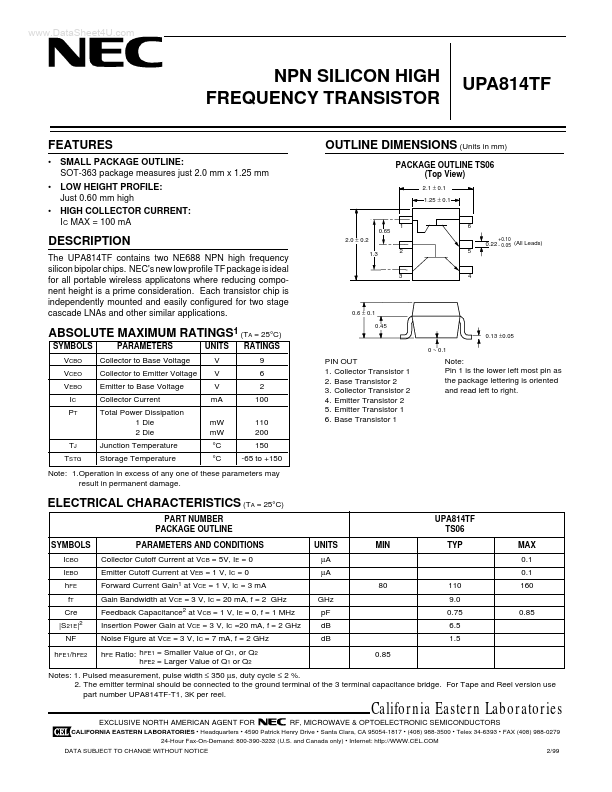 UPA814TF