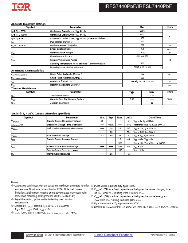 IRFS7440PBF