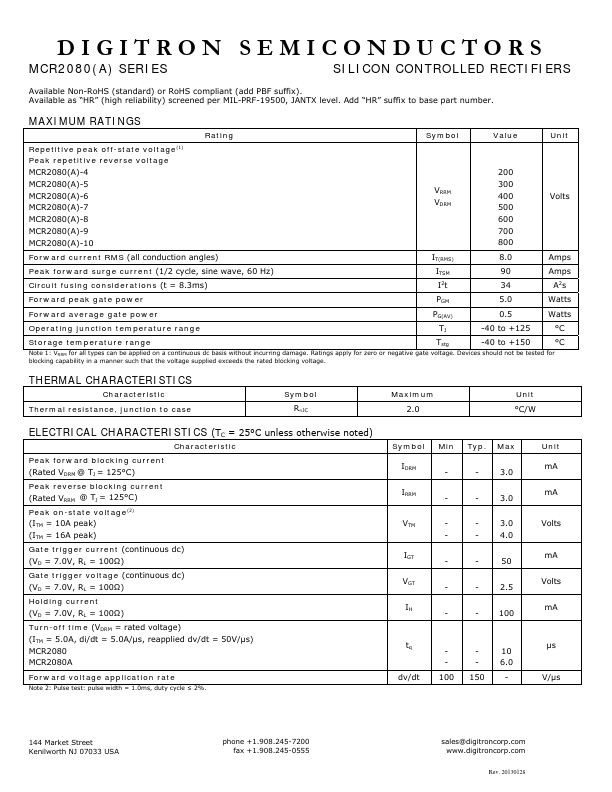 MCR2080A-7