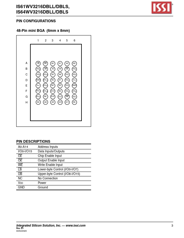 IS61WV3216DBLL