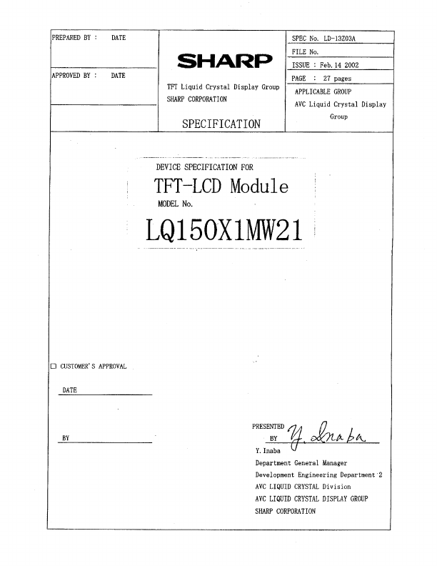 LQ150X1MW21