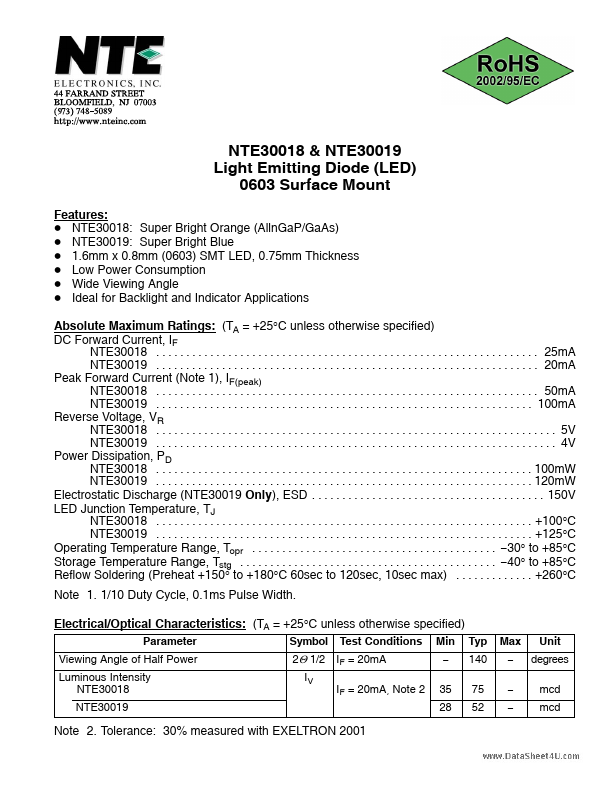 NTE30019