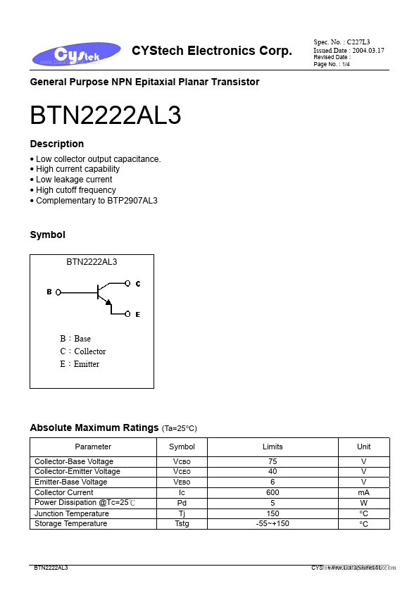 BTN2222AL3