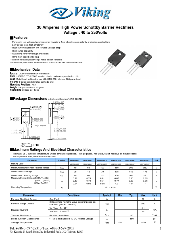 MBRF3040CT