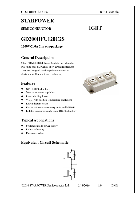 GD200HFU120C2S Datasheet Preview