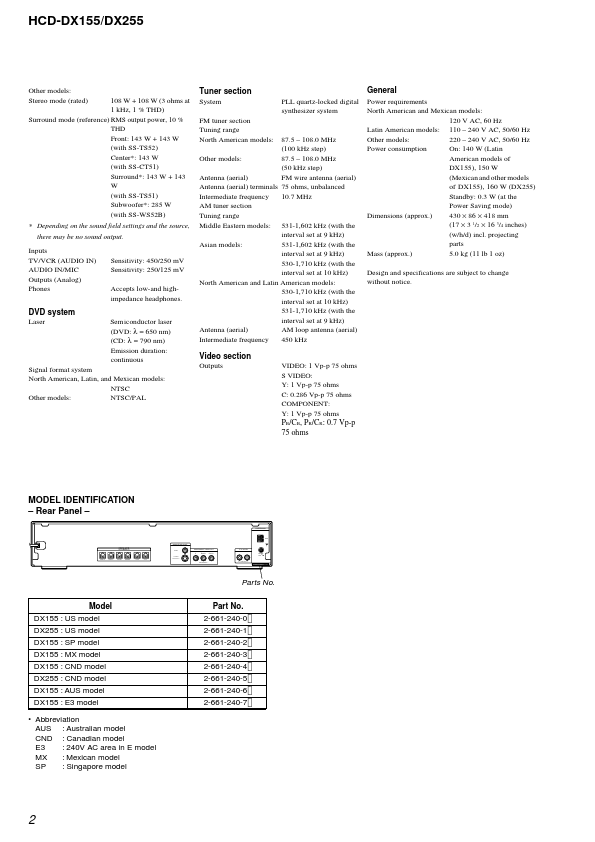 HCD-DX255