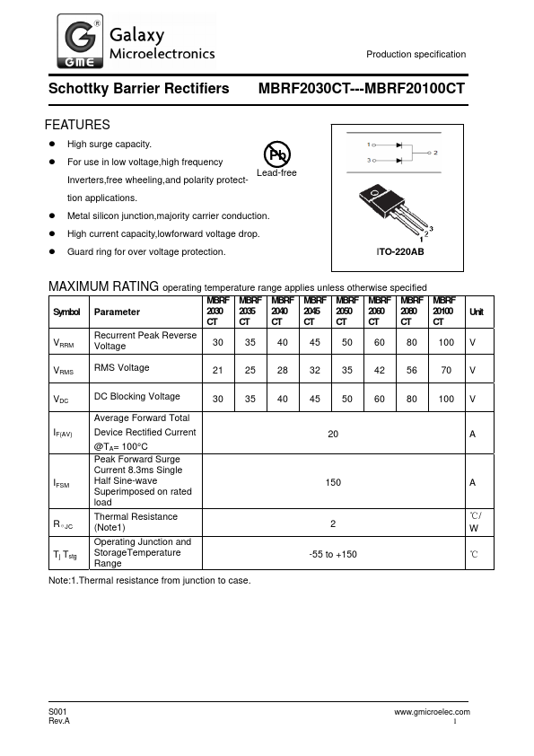 MBRF2030CT