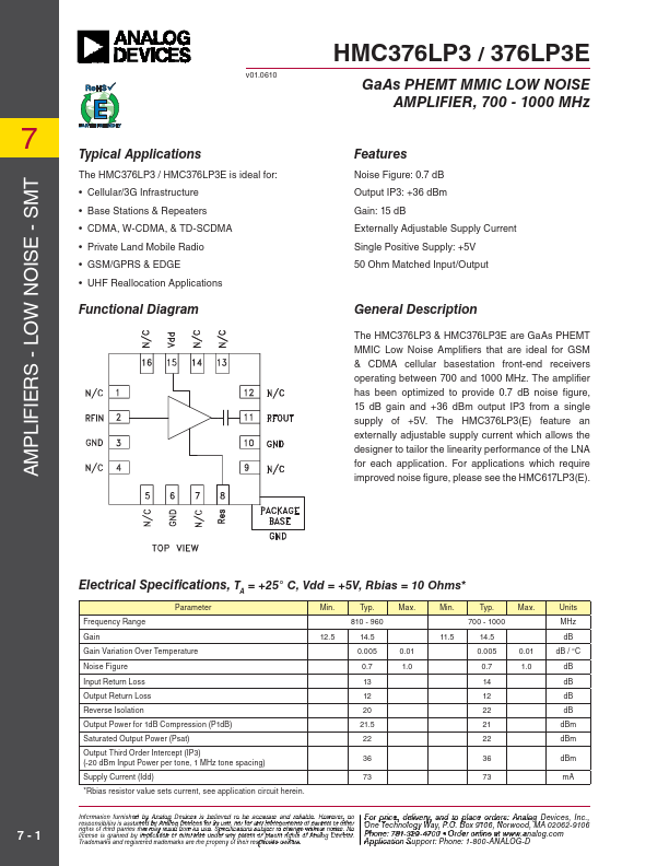 HMC376LP3E