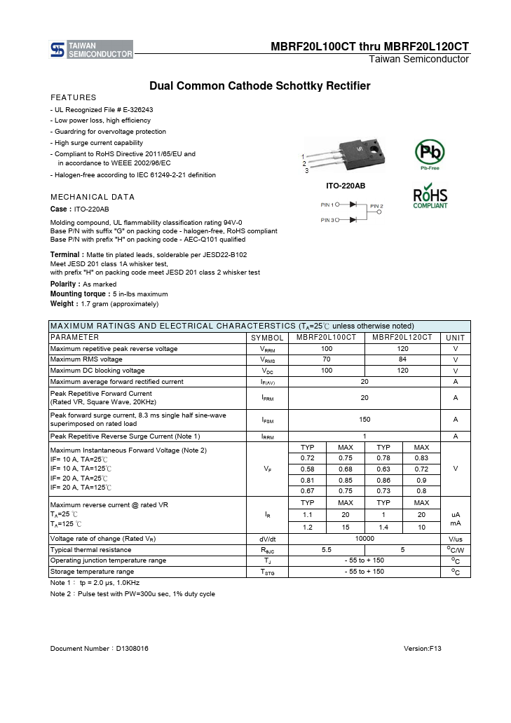 MBRF20L120CT