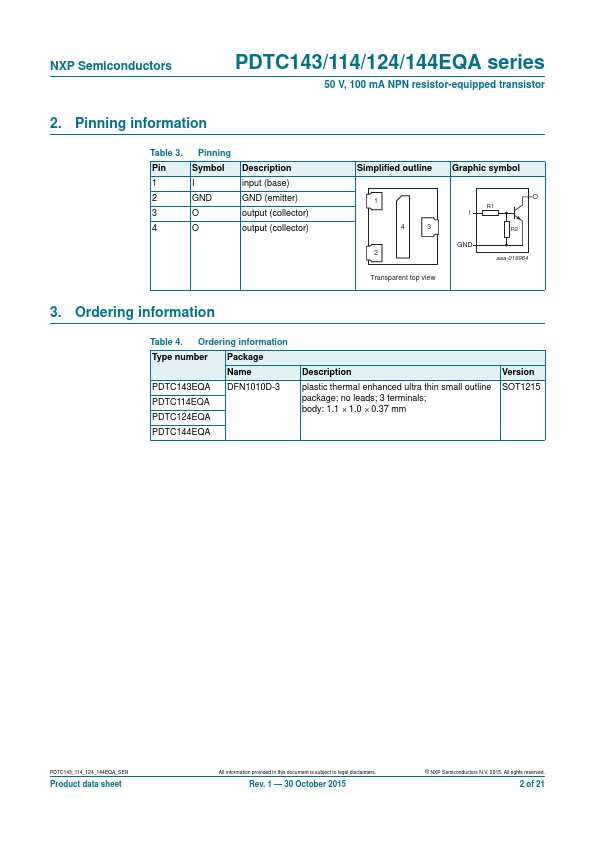 PDTC114EQA