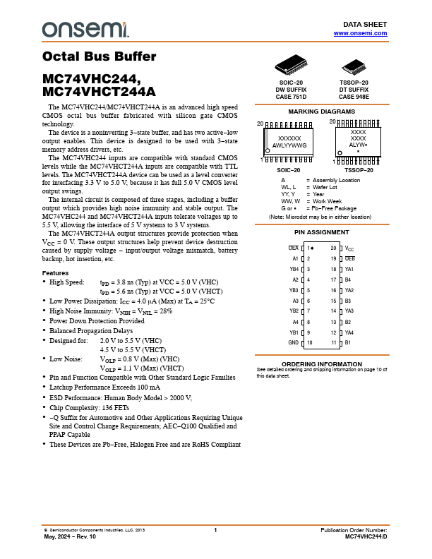 MC74VHCT244A