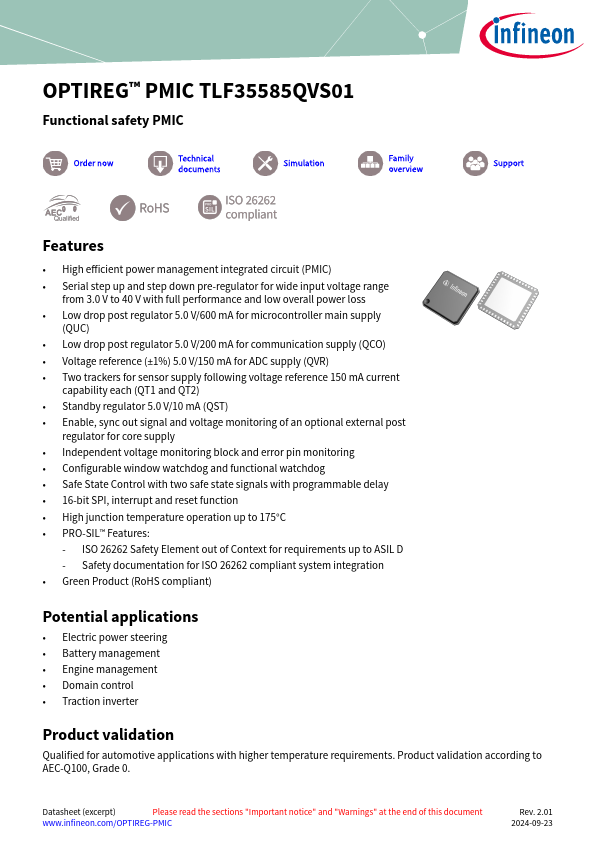TLF35585QVS01 Datasheet Preview