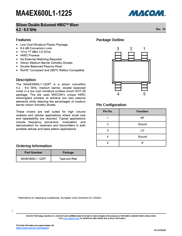 MA4EX600L1-1225T