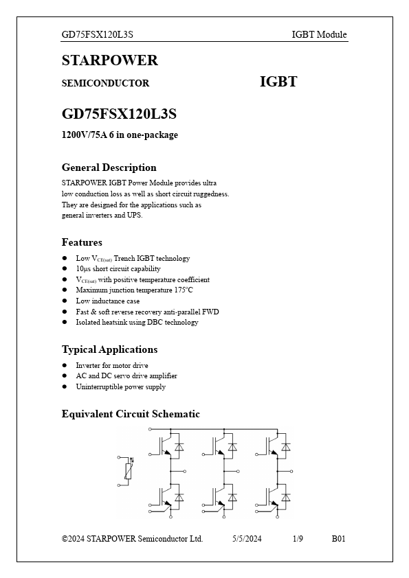 GD75FSX120L3S Datasheet Preview