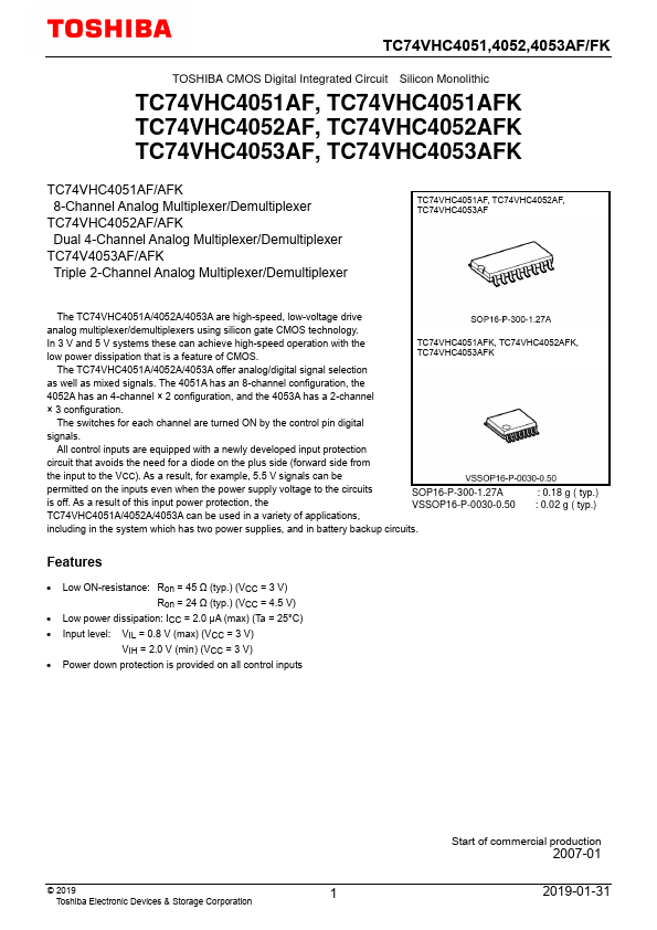 TC74VHC4051AFK