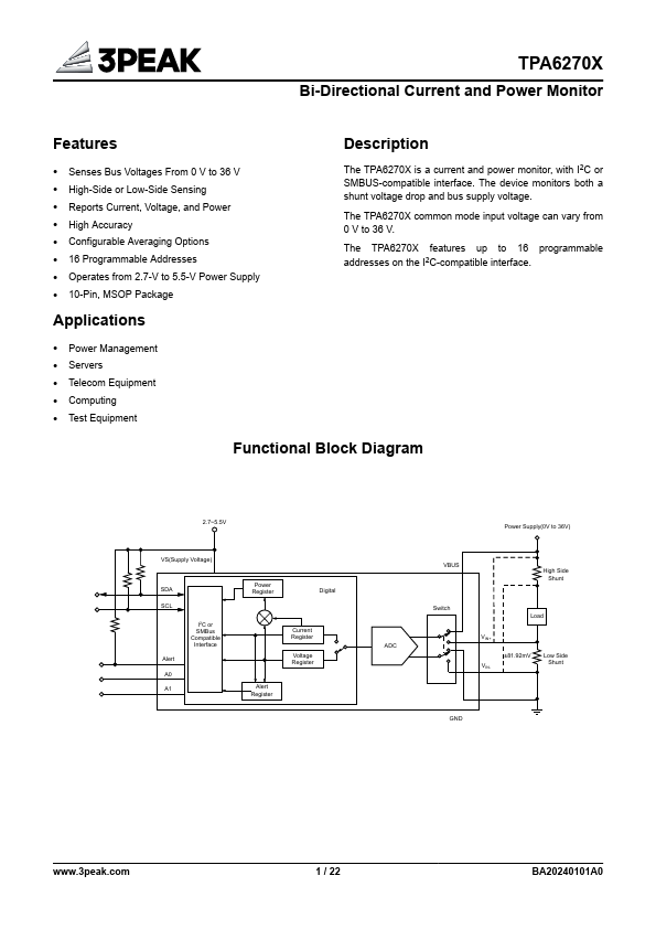 TPA6270X Datasheet Preview