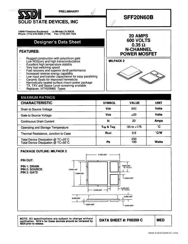 SFF20N60B