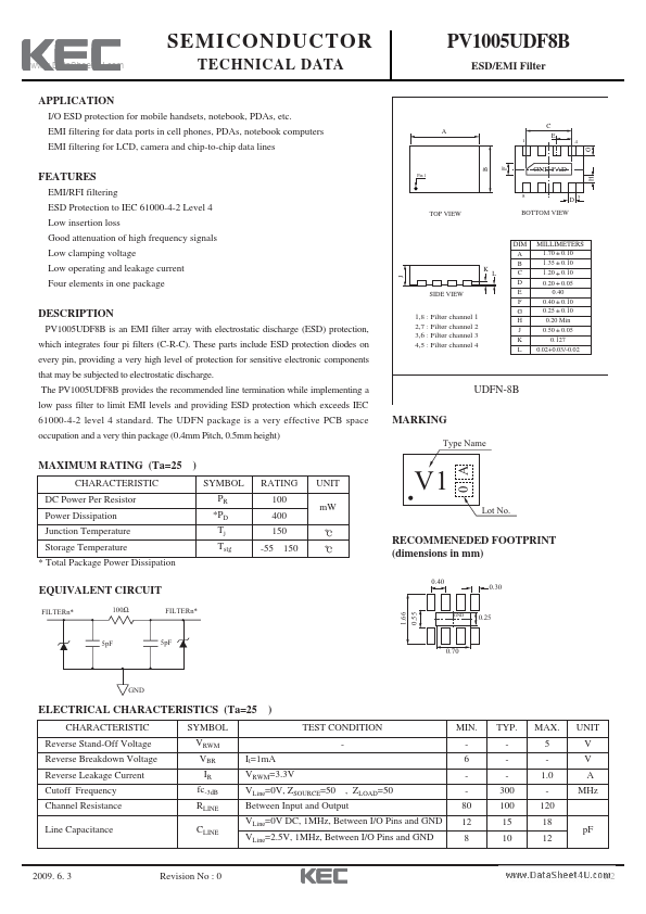 PV1005UDF8B