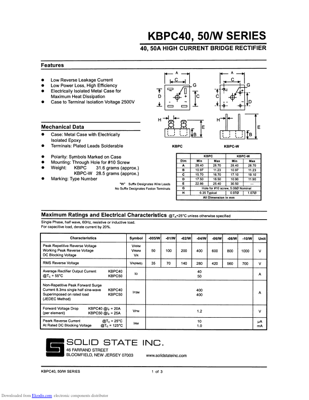 KBPC4001W